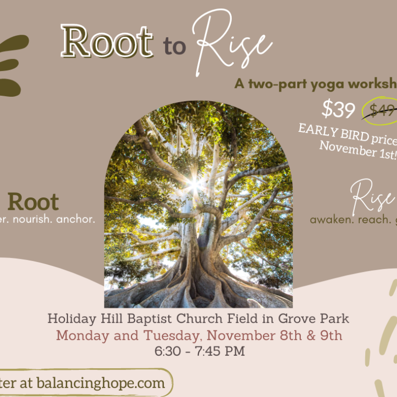 New Date - EARLY BIRD vid Root to Rise