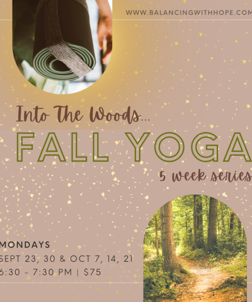 updated Fall Yoga in the Woods